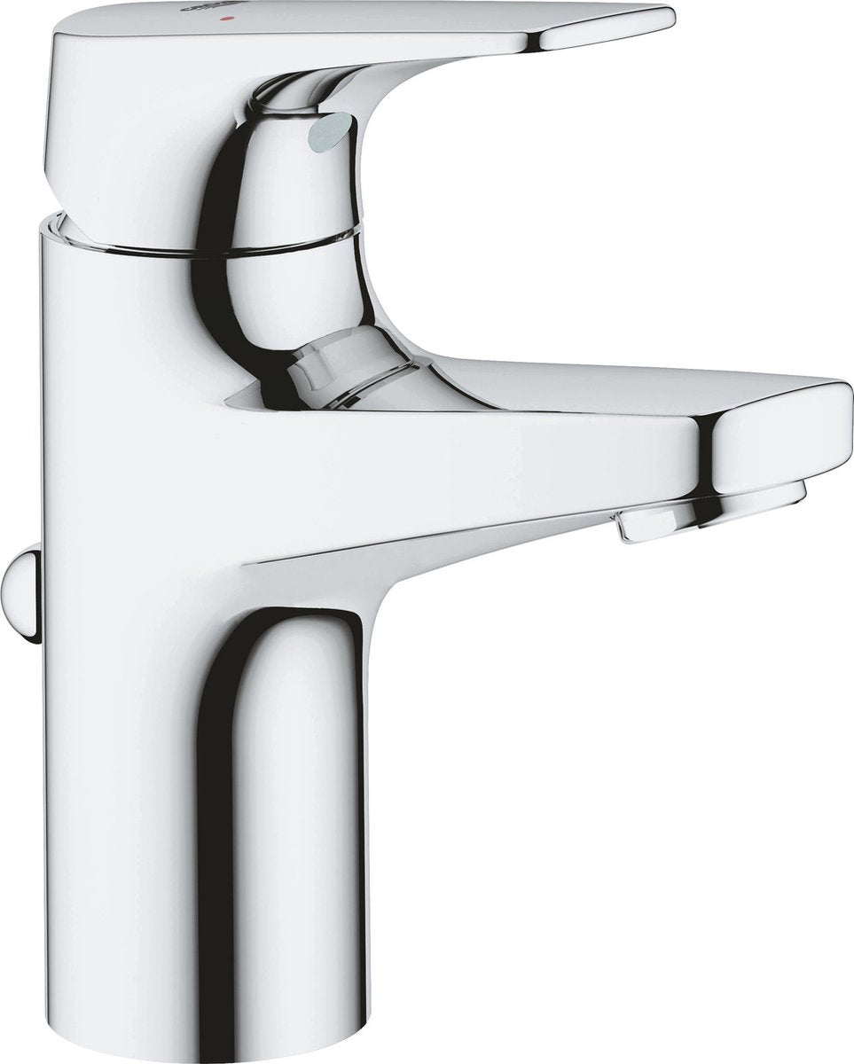 Grohe bauflow håndvaskhane s - lavt blandingsbatteri med pop-up affald - øko - krom