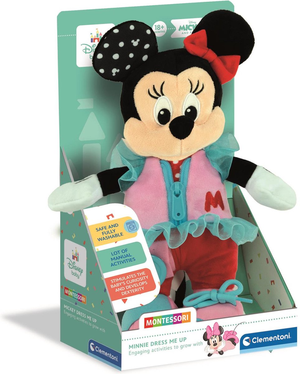 Clementoni - baby minnie - kunsthåndværk - Montessori-principper - fra 18 måneder