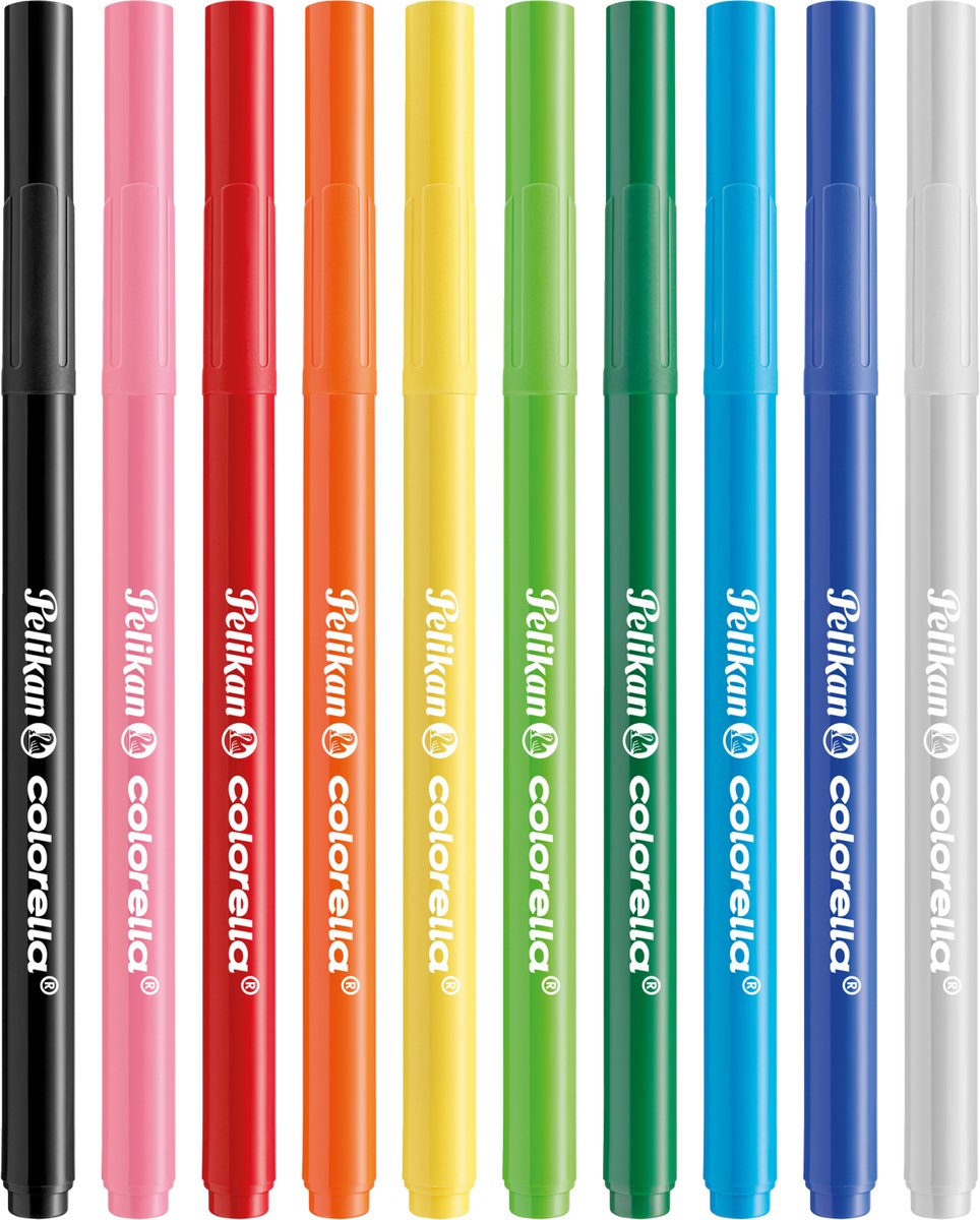 Pelikan colorella brushpens super pensel - 10 farver