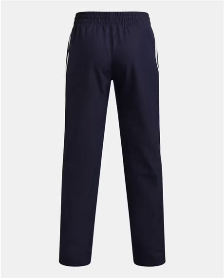Under armour ua b rival wvn pant-blu jongens sportbroek - midnight navy - wit 140