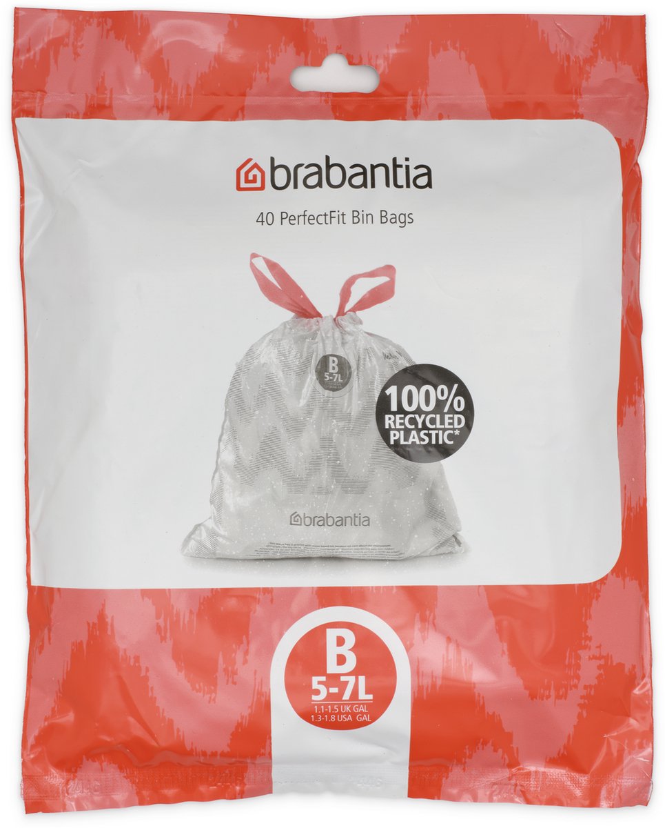 Brabantia perfectfit affaldssække - 5 l - kode b - 40 stk