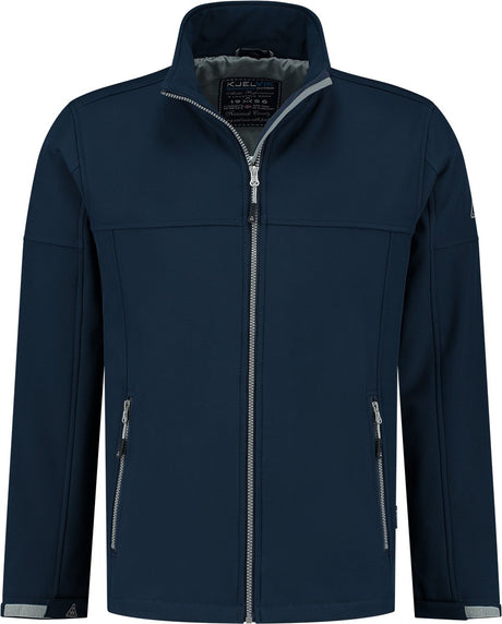 Kjelvik softshell jas odense blauw l