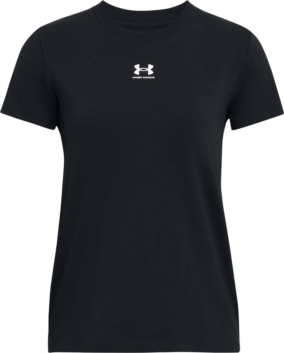 Under Armour UA Rival Core SS-BLK Sportstrøje til kvinder - Sort - Hvid