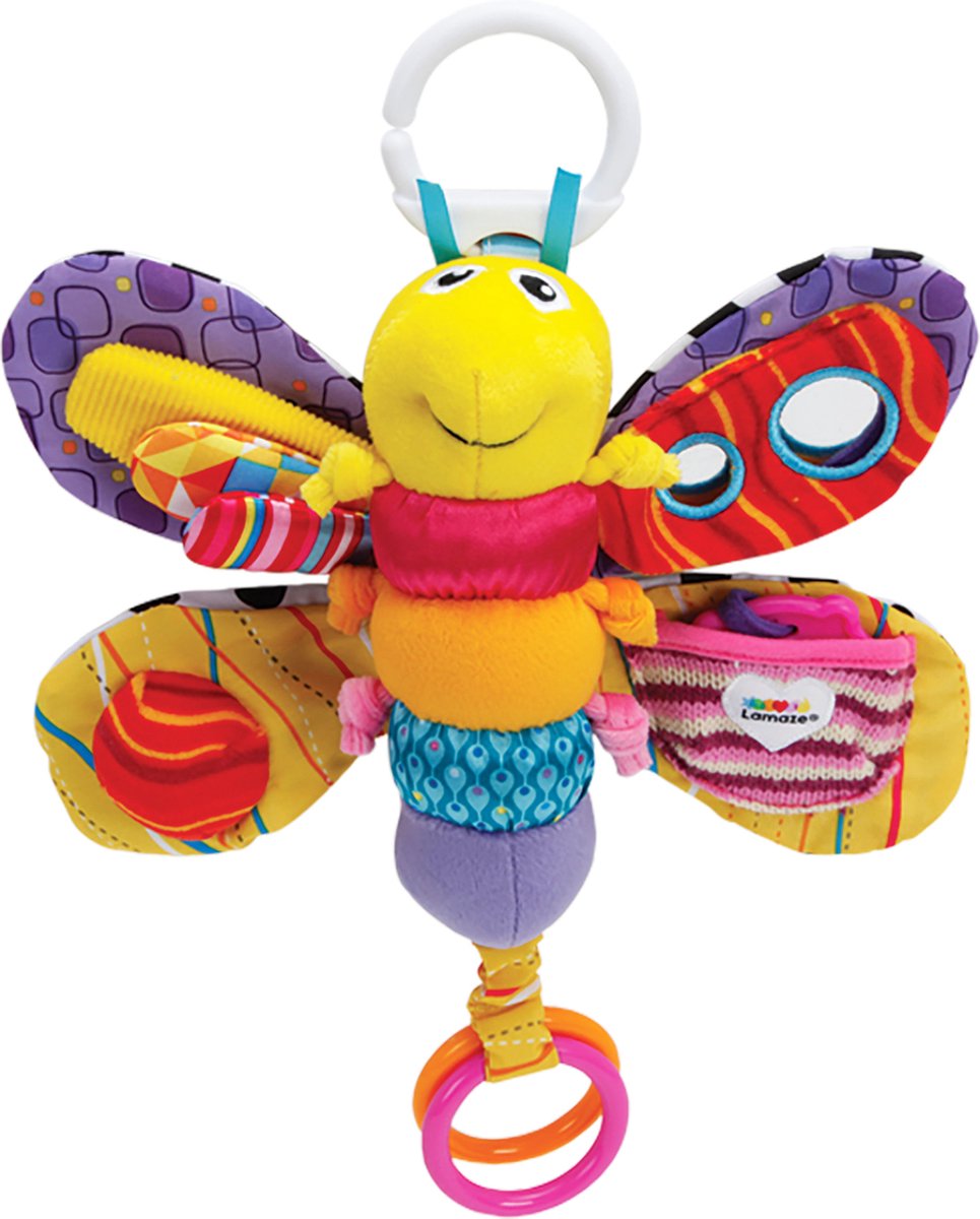 Lamaze fifi ildfluen - gribe og bide legetøj - babylegetøj - krammedyr - leg og opdagelse