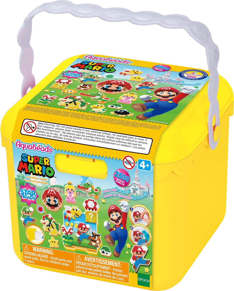 Aquabeads super mario box - komplet sæt med 2500 perler