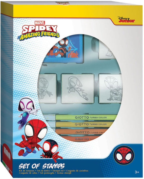 Multiprint Spidey Stamp Set med 4 frimærker