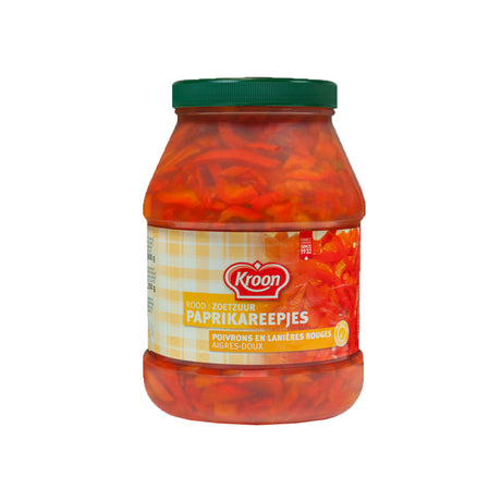 Kroon-olie kronpeberstrimler rød sød og sur (2400 ml)