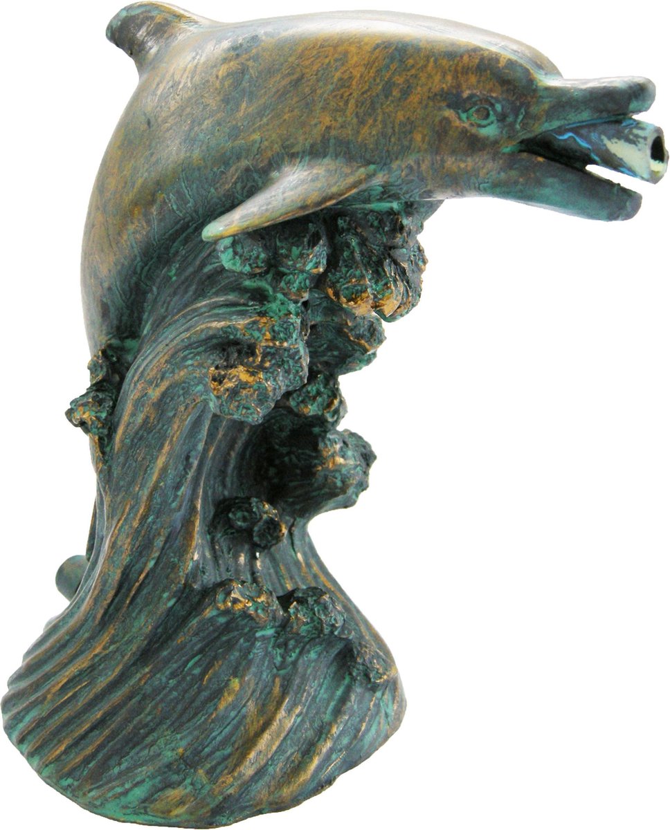Ubbink - delfin - sprøjtefigur - vandelement - dam dekoration