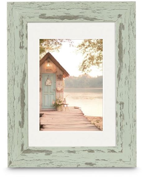 Hama fotoramme - sommerhus - 20 x 30 cm - pastel mynte