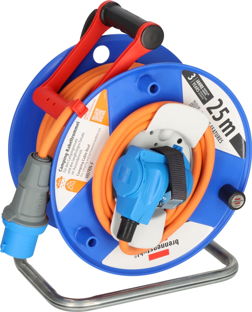 Brennerstuhl garant g cee 3 ip44 kabelrulle til camping og maritime formål 25m h07rn-f 3g2.5 - 1182470100