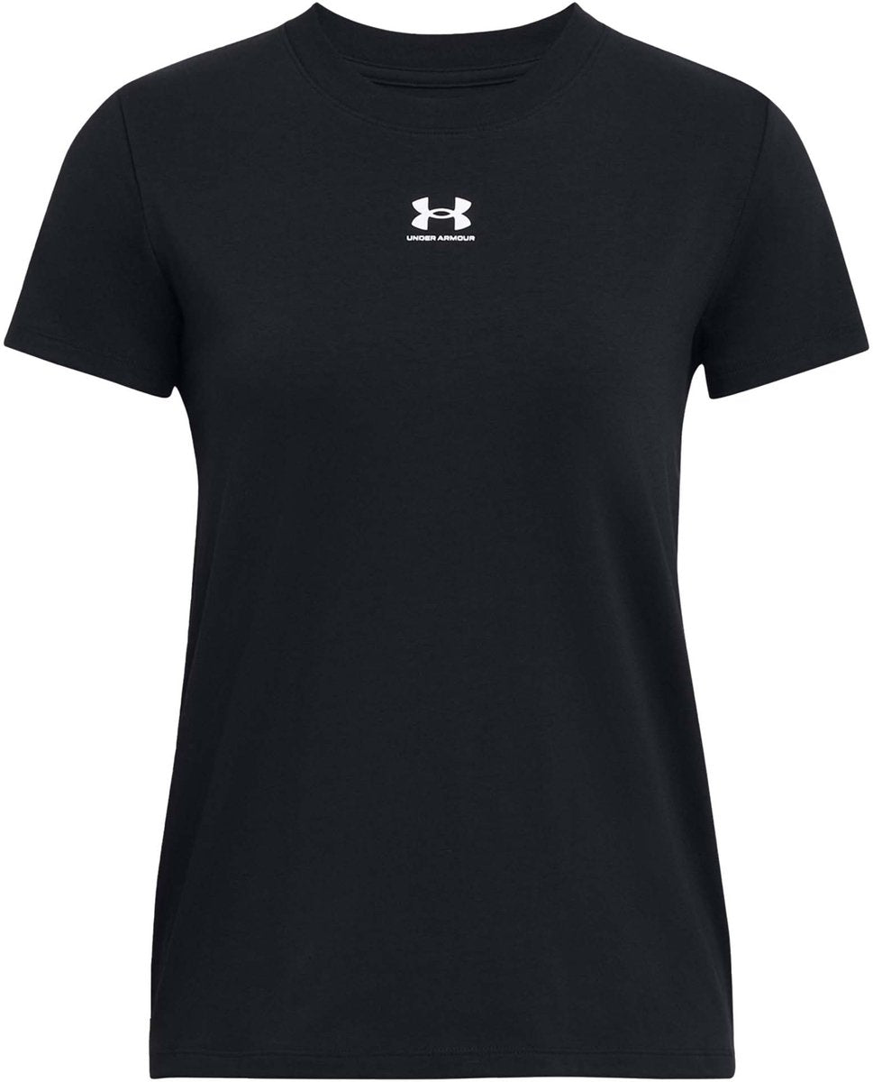 Under Armour UA Rival Core SS-BLK Sportstrøje til kvinder - Sort - Hvid