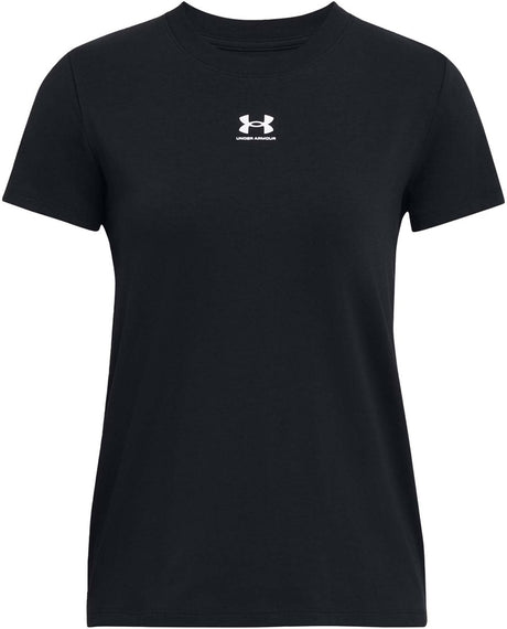 Under Armour UA Rival Core SS-BLK Sportstrøje til kvinder - Sort - Hvid