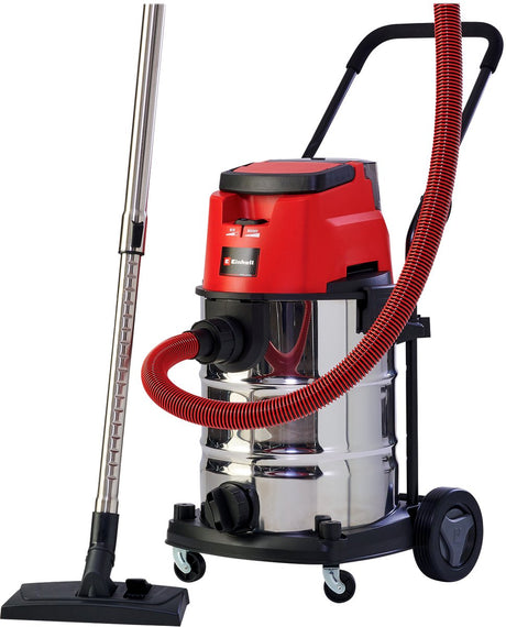Einhell batteri vådtørstøvsuger te-vc 36 30 li s solo - power x-change - 36 v li-ion - 30 l - eco boost mode - 100 150 mbar - blæsefunktion - premium sugeslange - inkl. 8-delt tilbehørssæt - ekskl. batteri og oplader