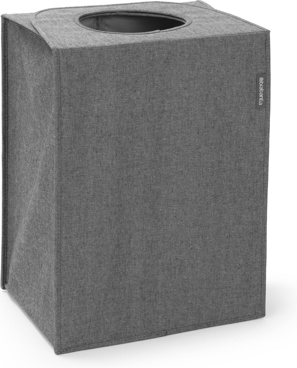 Brabantia vasketøjskurv - med låg - 55 l - peber sort