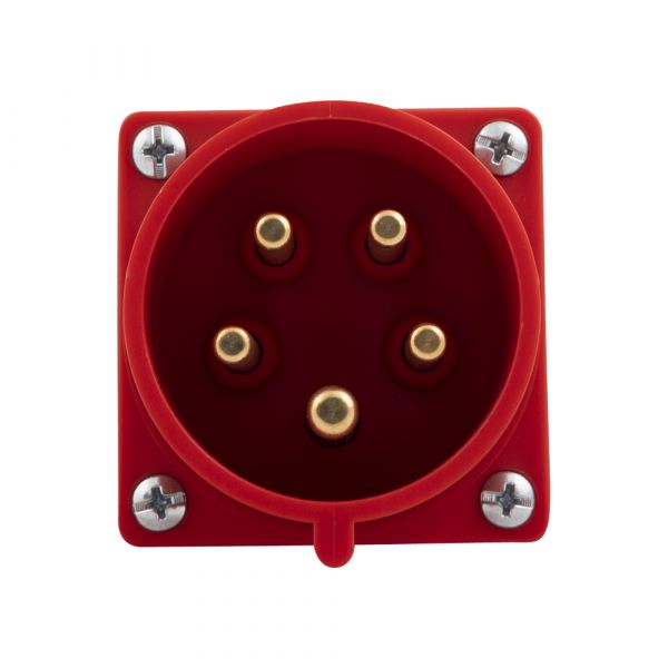GP CEE 5P 32A 400V OPB WCD rød med stifter - 6315177