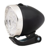 Forlygte krom sort LED cykel