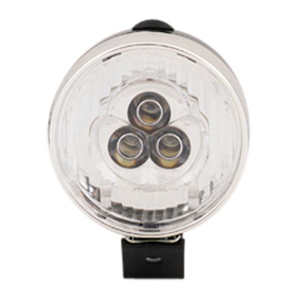 Forlygte krom sort LED cykel