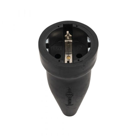 Tilslut sort kontra + ra 16 amp.