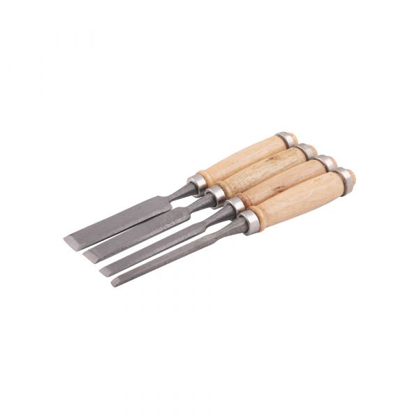 Træ-chisel satte 4-delt