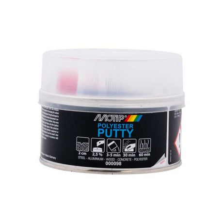 Motip polyester stål spartelmasse 500 gram
