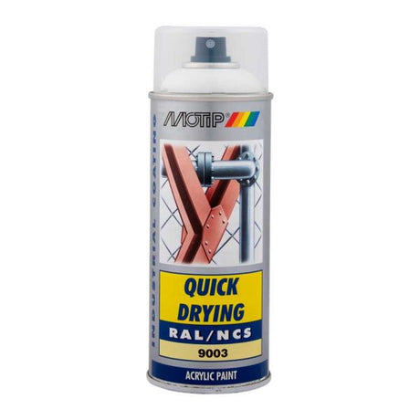 Motip industrielt ral9003 400ml.