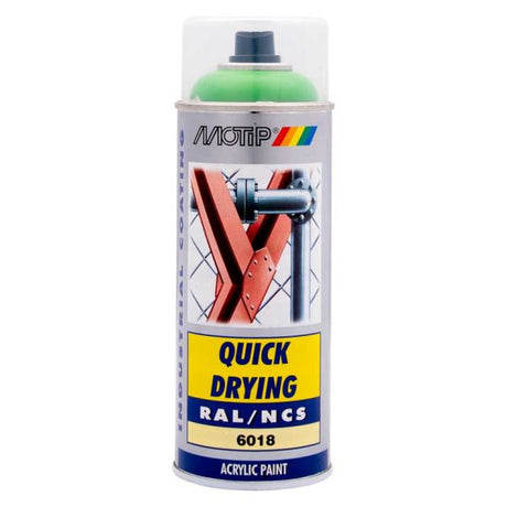 Motip industrielt ral6018 400 ml.