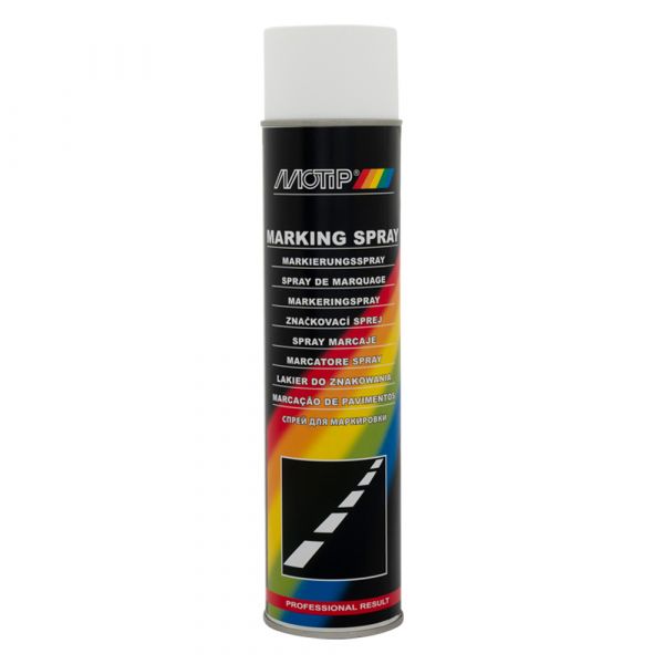 Markering af spray hvid manuelt