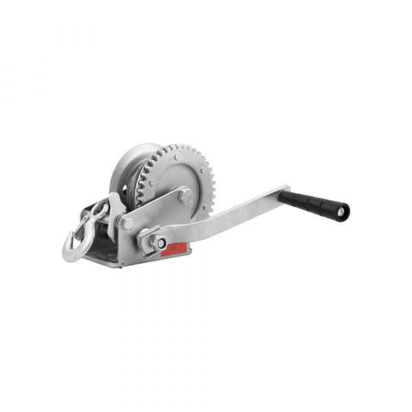 Trailergear håndspil + kabel + krog, 540 kg.