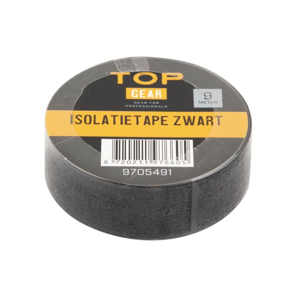 Topgear Isolation Tape Black, pr. Rulle