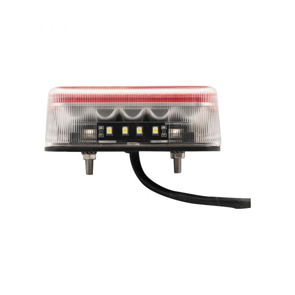 Trailer gear baglygte 98x105mm. LED hvid l=r