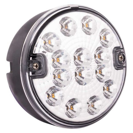 Baklygte 140 mm. 12-24v LED *