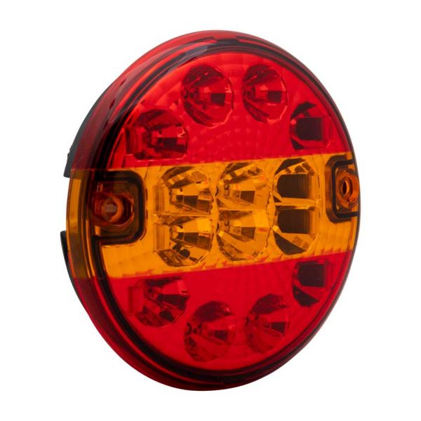 Trailer gear baglygte 140 mm. led fladt