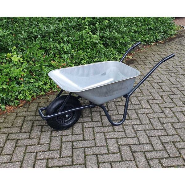 Galvaniseret trillebørecontainer 85 liter hq