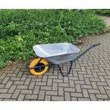 Trillebør galvaniseret beholder anti-punktur 85 liter