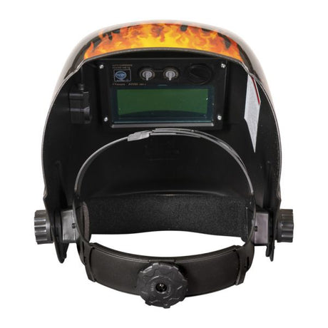 Topgear svejsehjelm automatisk (flammet)