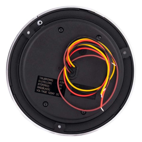 Baglygte dynamisk LED rund *