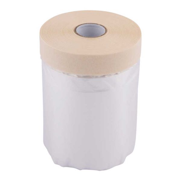 Hpx produkter dækfilm med malertape easy mask film crepe 55cm x 33m