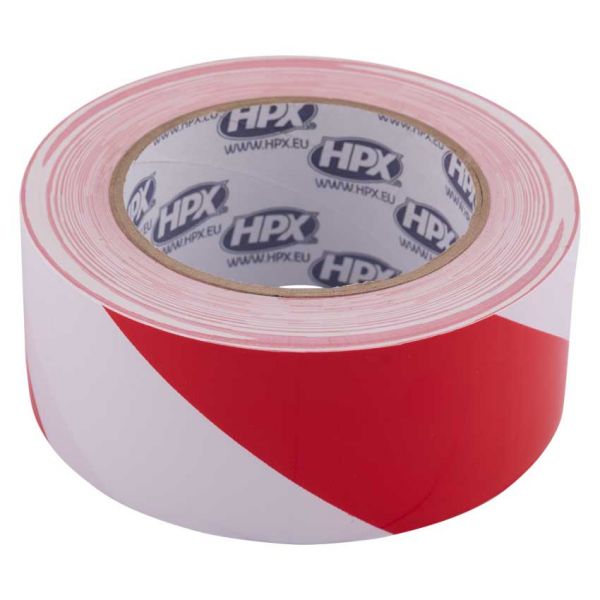 Hpx produkter selvklæbende barrieretape rød hvid 50mm x 33m