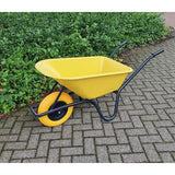 Trillebør plast gul beholder 85 liter HQ anti-lækage