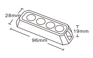 Blitzlampe LED proline 10-30 volt 4 LED