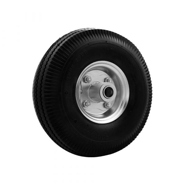 Hjul pneumatisk dæk 4,10x3,50 akselhul 20 mm.