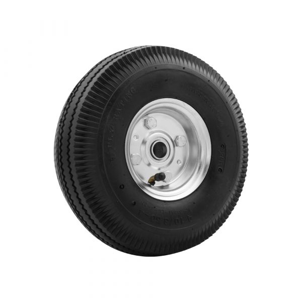 Hjul pneumatisk dæk 4,10x3,50 akselhul 20 mm.