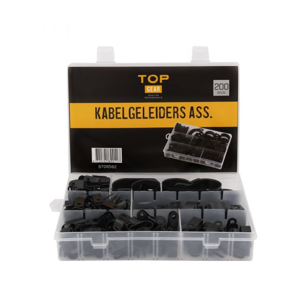 Topgear kabelføringer ass. 200 stk