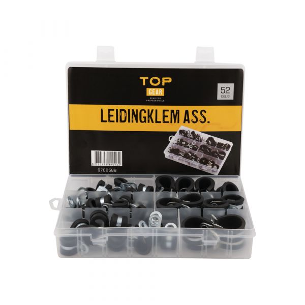 Topgear rørklemme ass. 52 stk