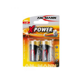 X-power alkalisk batteri lr14 2stk.