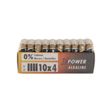 Alkalisk batteri aaa lr03 40 stk.
