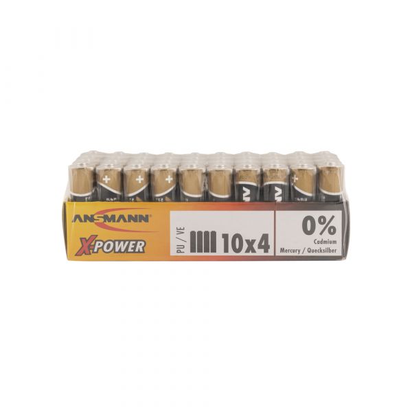 Alkalisk batteri AA LR6 40 stk.