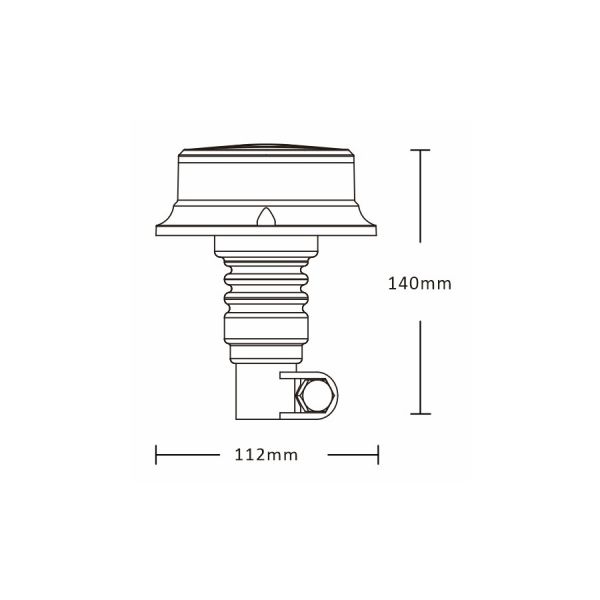 Pic roterende beacon LED 12-24v o pro