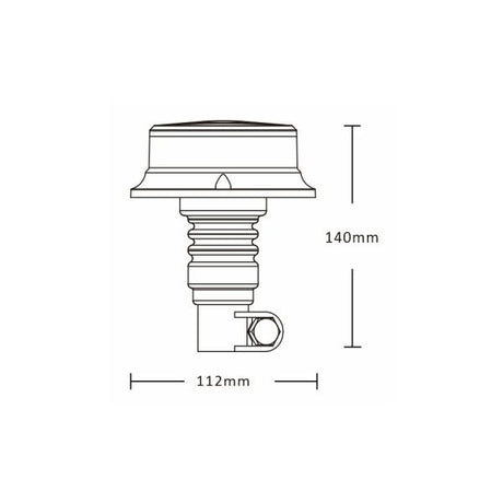 Pic roterende beacon LED 12-24v o pro