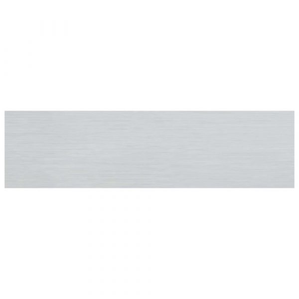 Aluminiumsplade uden tryk - 165x44 mm selvklæbende.